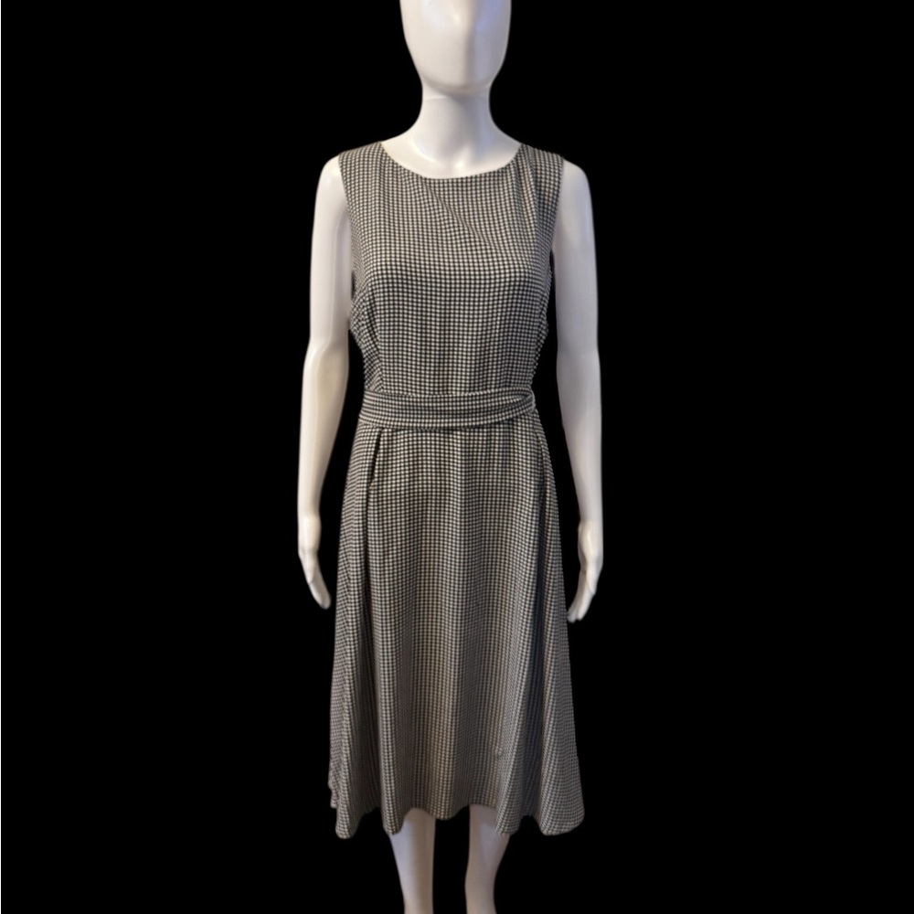 BNWT | Elle Monochrome Checkered Midi Dress